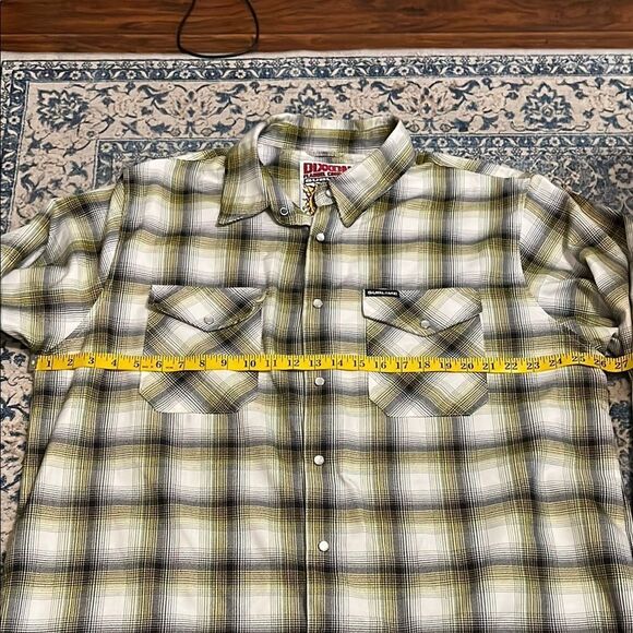 Dixxon Sublime 40Oz To Freedom Pearl Snap Multicolor Plaid Button Closure Shirt - Picture 12 of 14